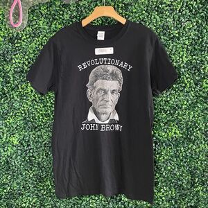 Revolutionary John Brown Black Graphic T-shirt Sz M